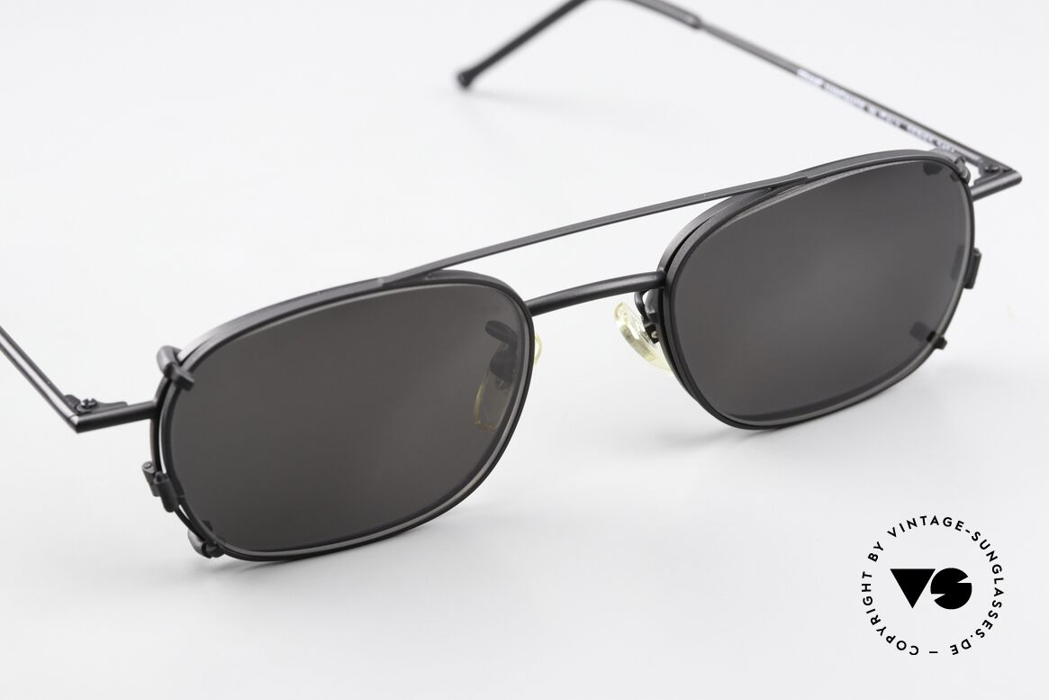 Christian Roth 2404 Square Eyewear Clip On, an unworn 1990's masterpiece for all lovers of design, Made for Men and Women