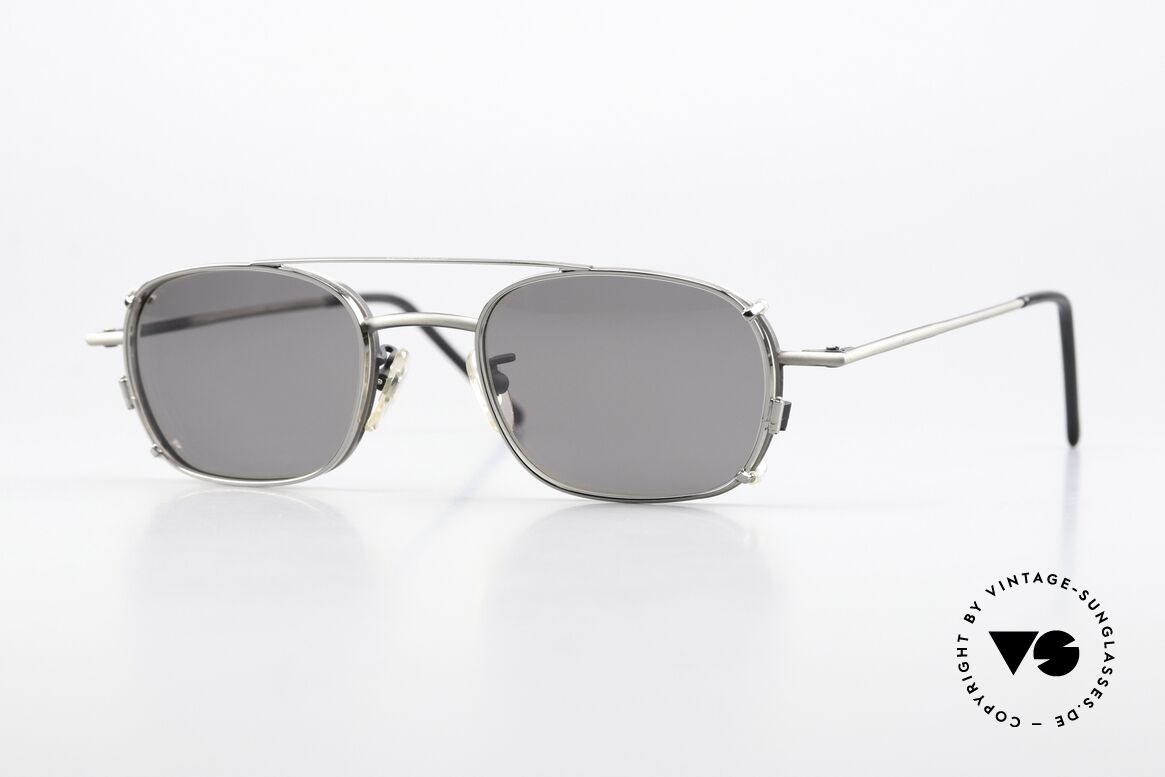 Christian Roth 2404 Antique Gray With Clip On, Christian Roth Optical Affairs eyewear, N.Y.C. 1992, Made for Men and Women