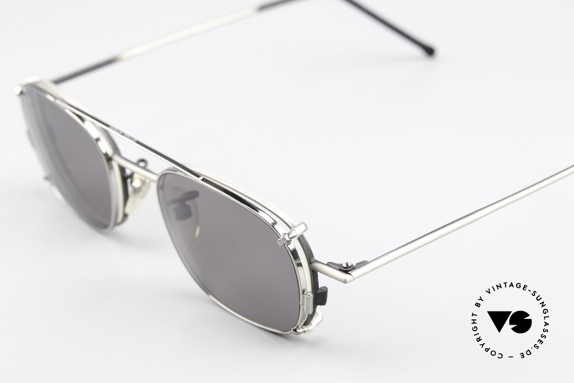 Christian Roth 2404 Antique Gray With Clip On, with removeable CLIP-ON: gray, 100% UV protection, Made for Men and Women