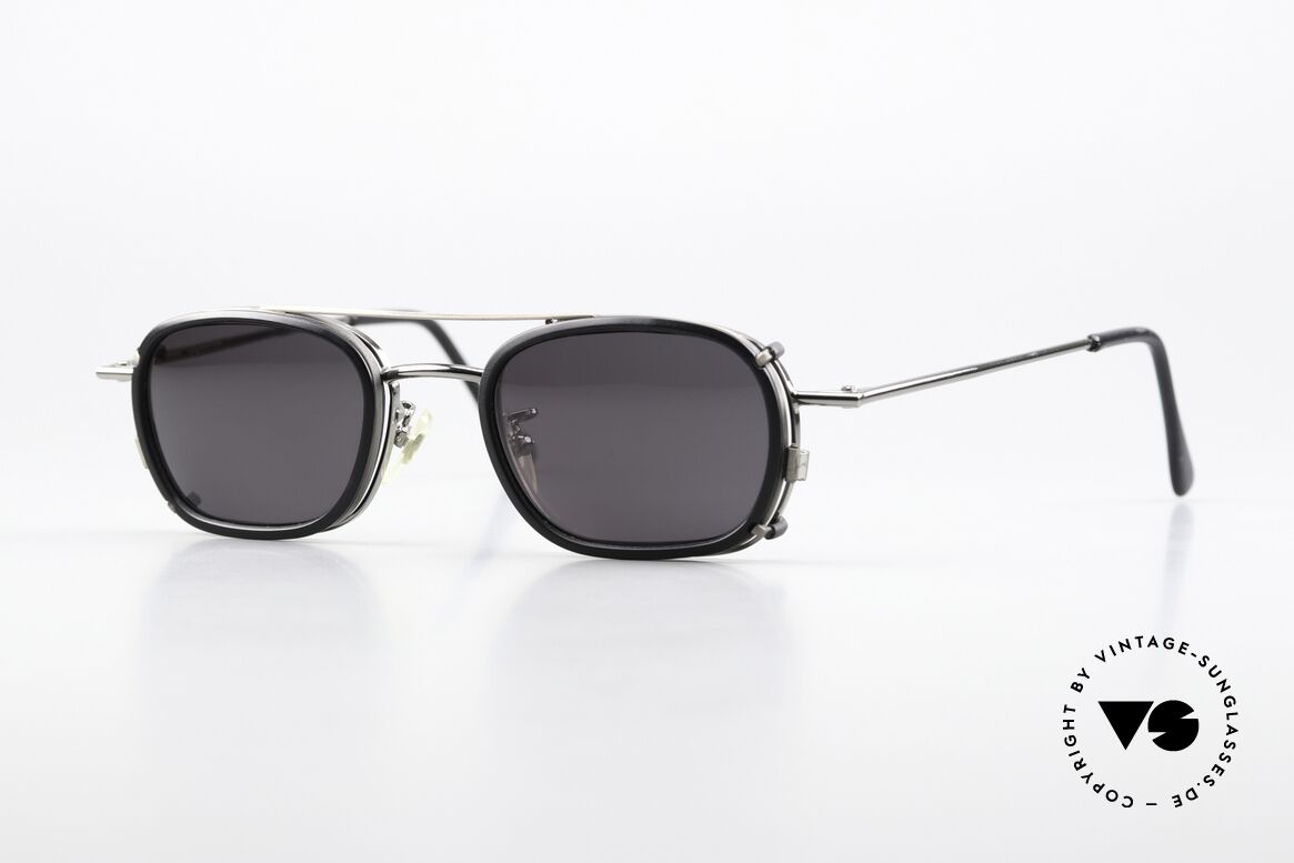 Christian Roth 2404 Gunmetal With Clip On, Christian Roth Optical Affairs eyewear, N.Y.C. 1992, Made for Men and Women
