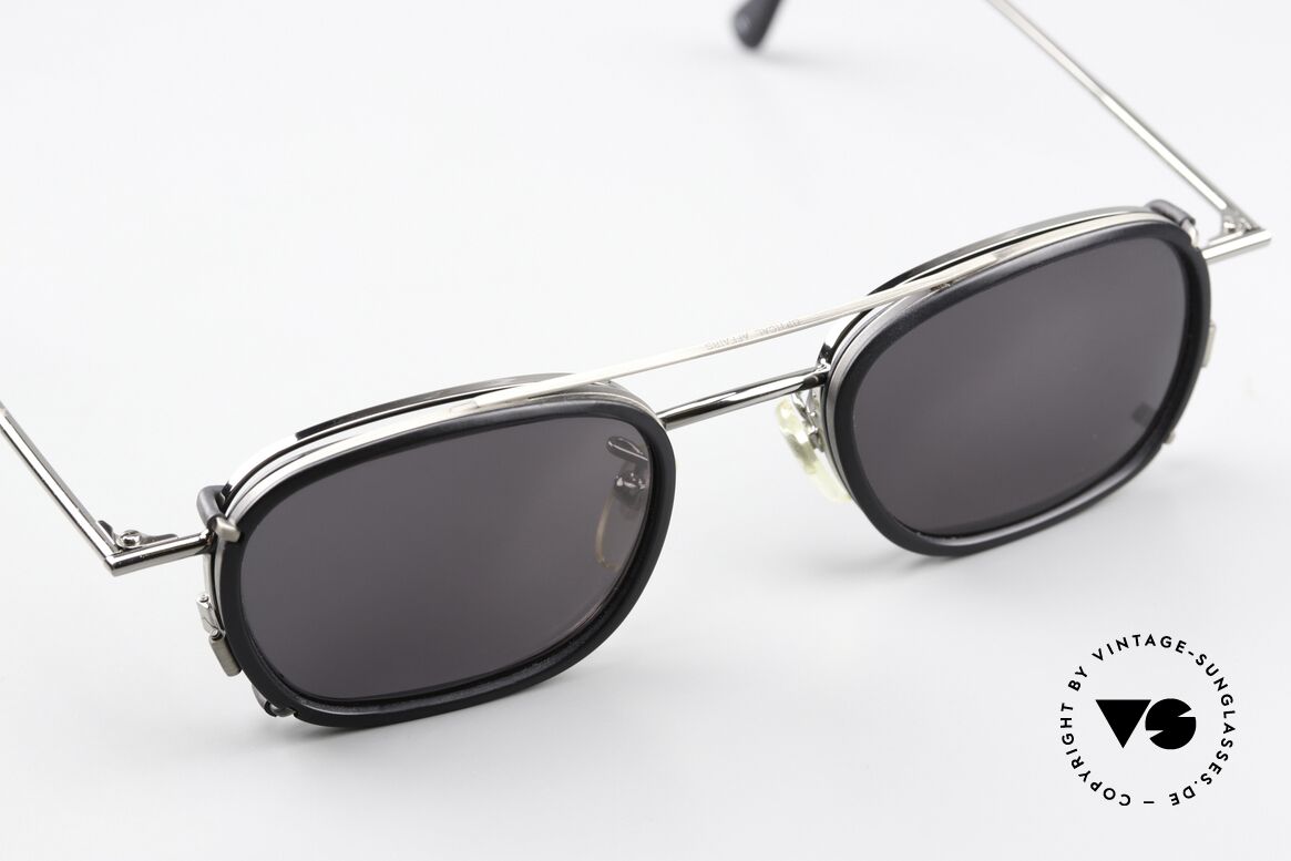 Christian Roth 2404 Gunmetal With Clip On, an unworn 1990's masterpiece for all lovers of design, Made for Men and Women