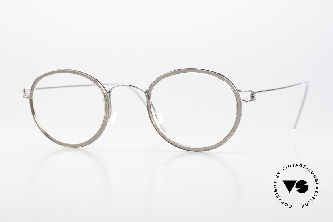 Lindberg Lex 45 Air Titan Rim Titan Frame With Inner Rim, PANTO glasses by Lindberg of the Air Titanium Series, Made for Men and Women