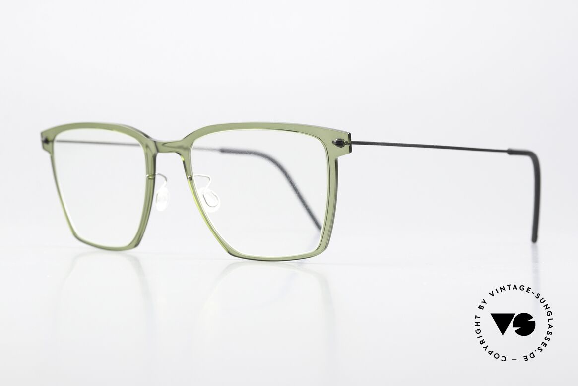 Lindberg 6554 NOW Square Designer Eyeglasses, high quality composite material & titanium temples, Made for Men and Women