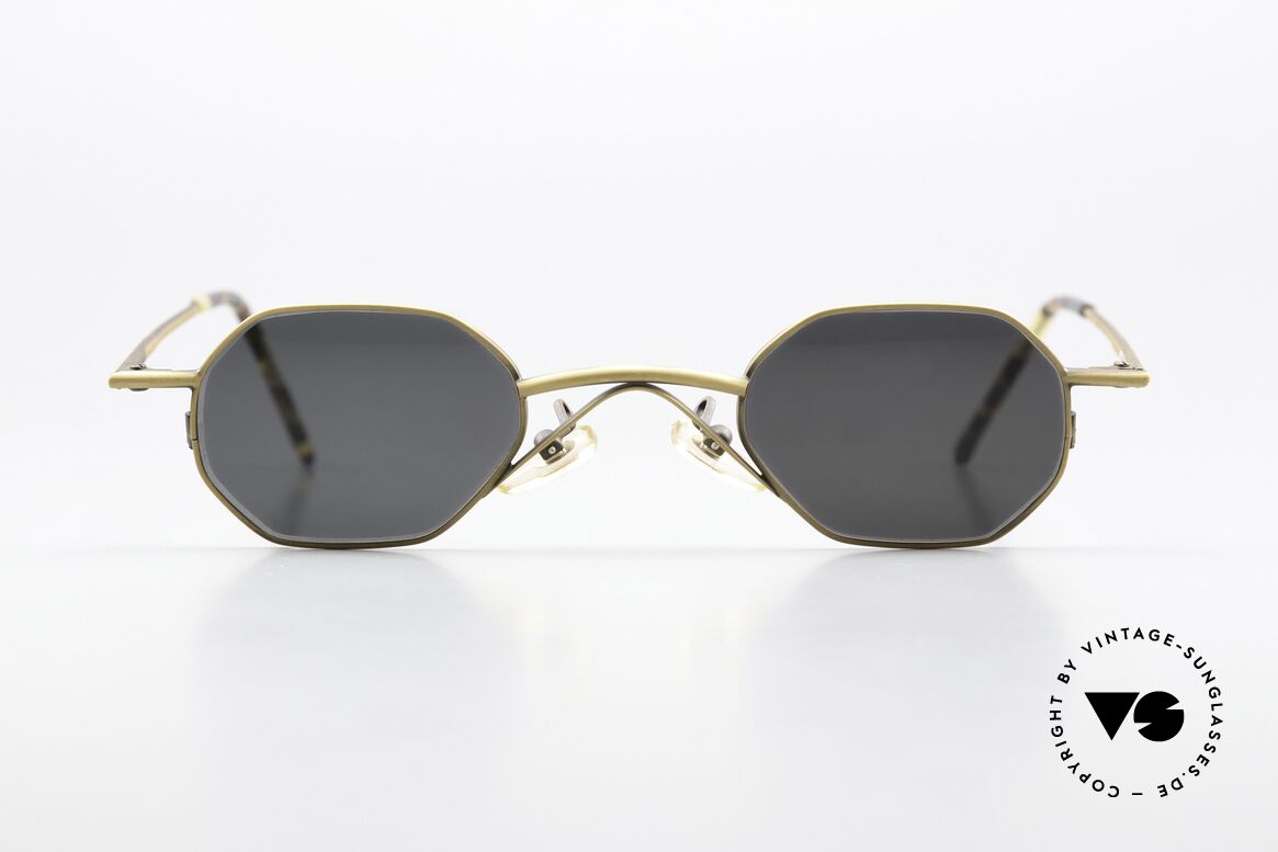 Christian Roth 2401 Optical Affairs From 1992, 1992's designer sunglasses in "antique matte-gold", Made for Men and Women