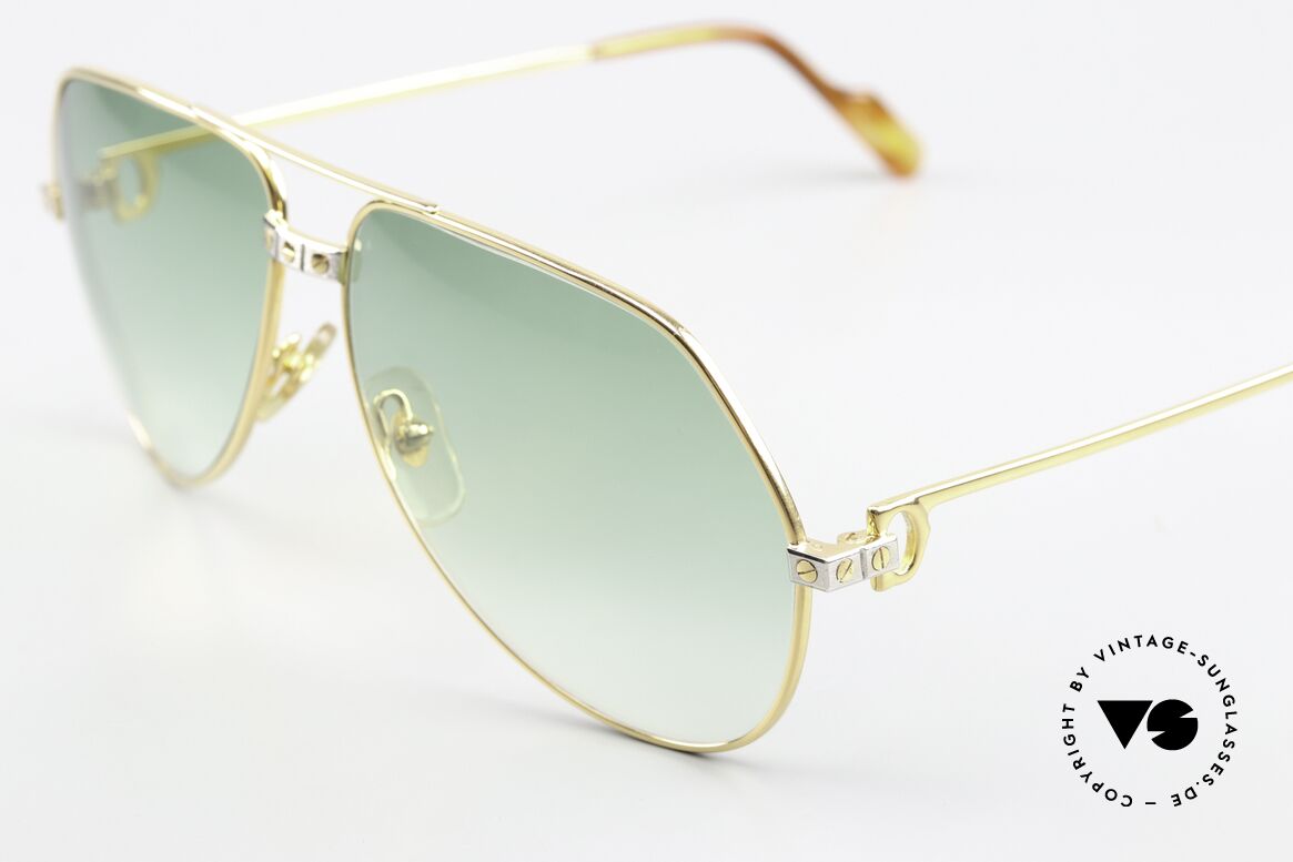 Cartier Vendome Santos - L 80's Luxury Aviator Frame, worn by actor Christopher Walken (JAMES BOND, 1985), Made for Men and Women