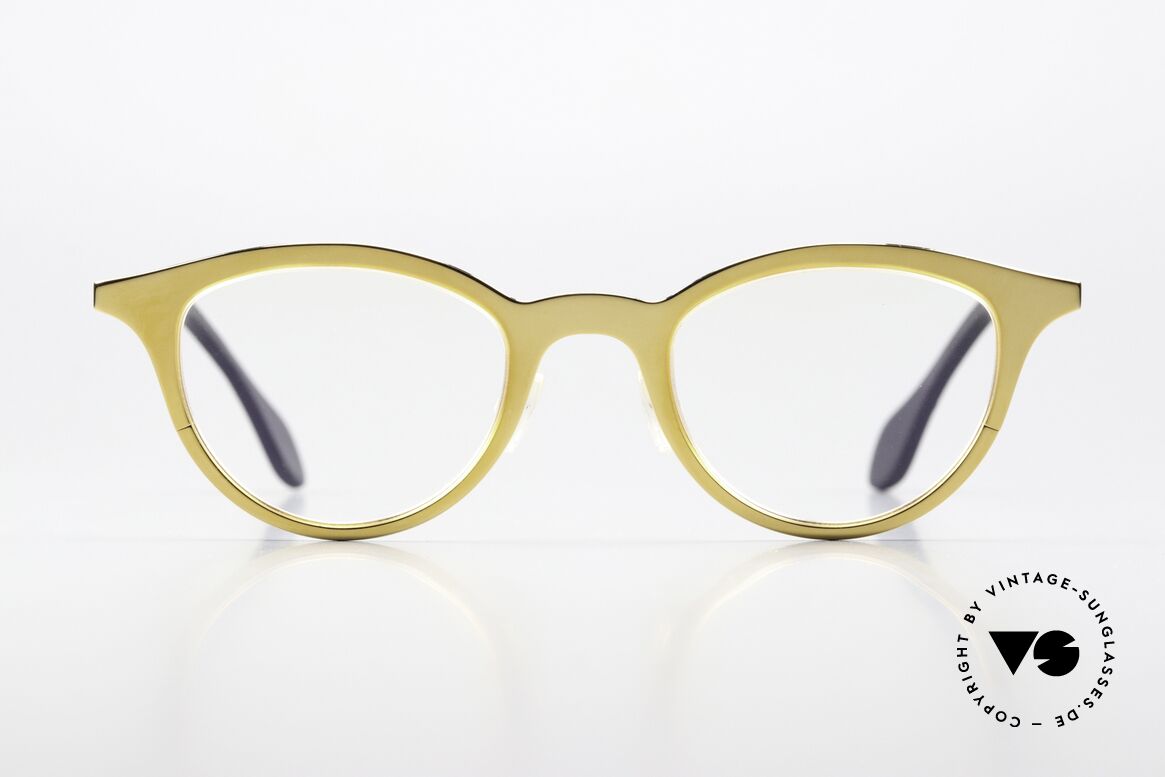 Theo Belgium Mille 21 Glossy Chrome Gold 24ct, mille+21, color Au = Aurum = 24ct gold-plated, Made for Women
