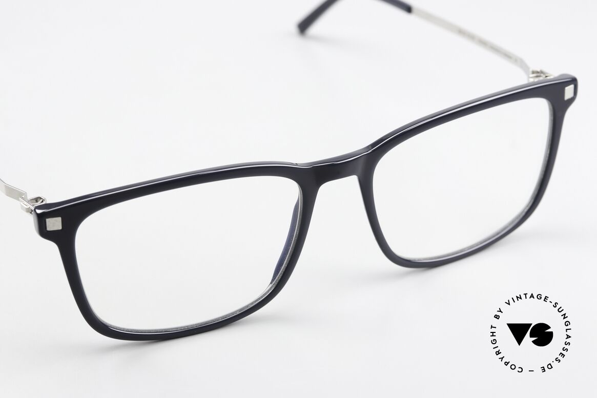 Mykita Kauko Dark Blue And Shiny Silver, unworn model comes with an original case by MYKITA, Made for Men and Women