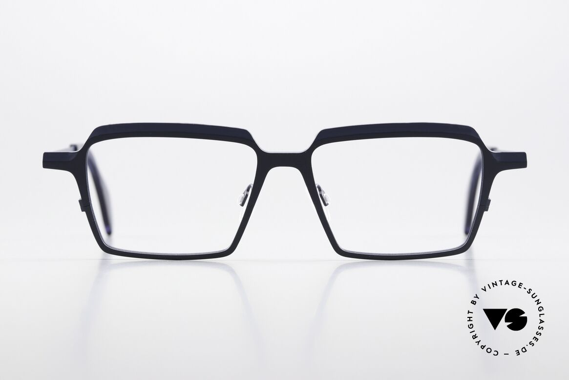 Theo Belgium Flanders Square Titanium Eyewear, square unisex shape:  men's and ladies eyeglasses, Made for Men and Women