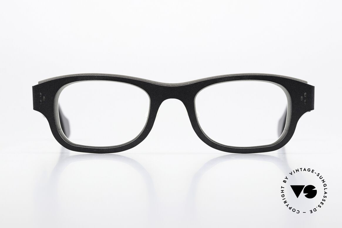 Theo Belgium Vingt Deux Two-Tone Designer Glasses, striking square designer specs by THEO Belgium, Made for Men and Women