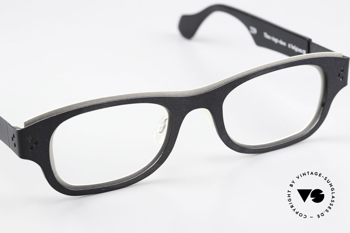 Theo Belgium Vingt Deux Two-Tone Designer Glasses, unworn; like all our vintage Theo eyewear specs, Made for Men and Women