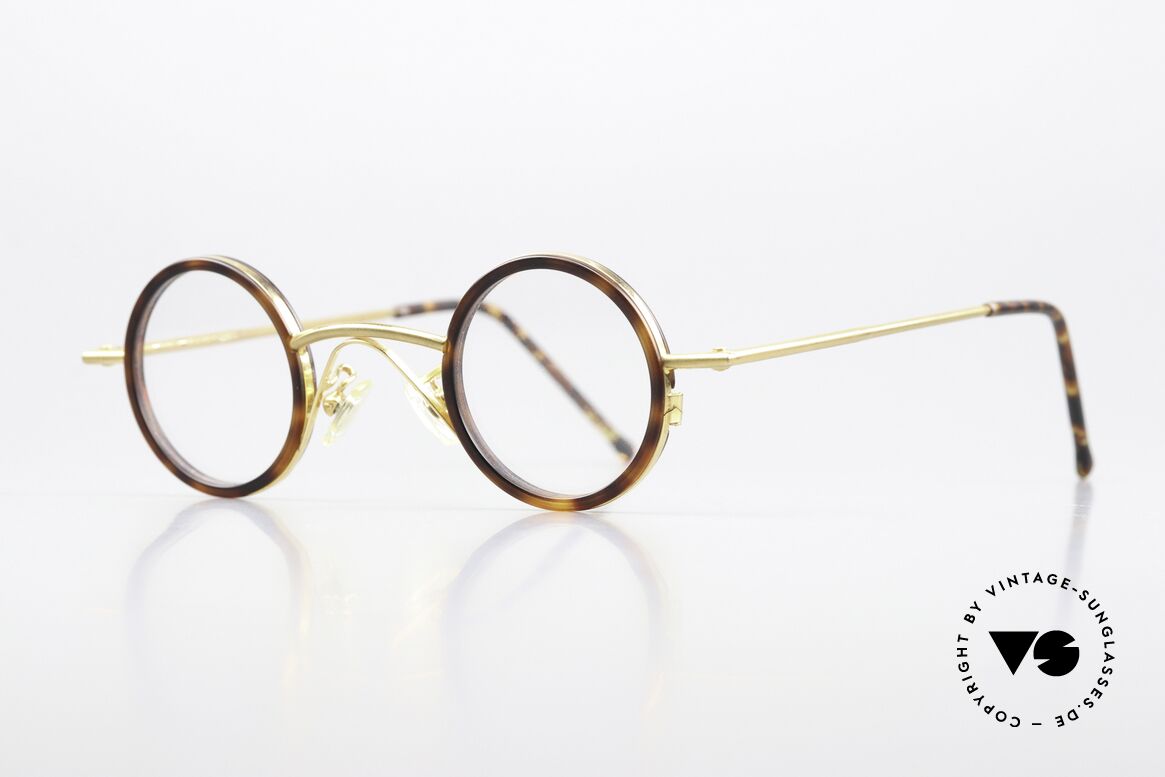 Christian Roth 2408 Round Frame Bauhaus Style, the refined 2408 with acetate rings "tortoiseshell", Made for Men and Women