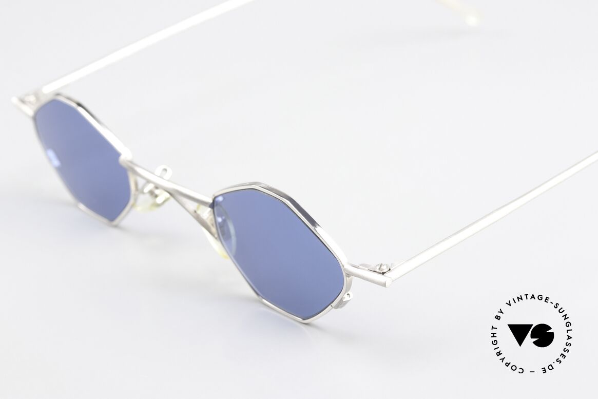 Christian Roth 2402 Octag Sunglasses Silver, with blue CR39 sun lenses (for 100% UV protection), Made for Men and Women