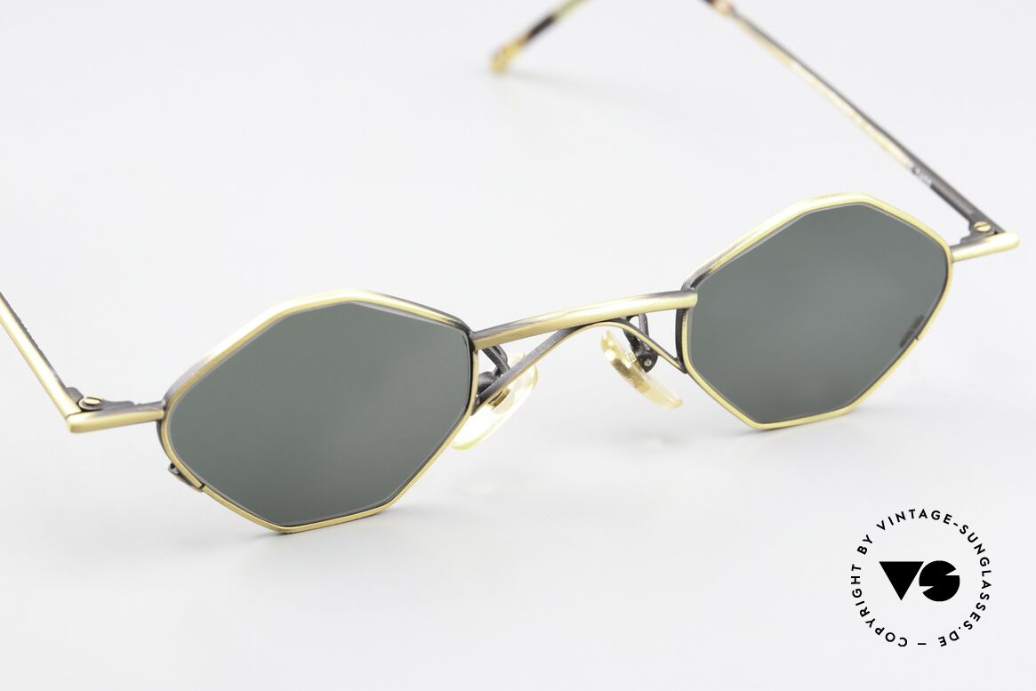 Christian Roth 2402 Octag Frame Antique Gold, unworn masterpiece from 1992 for all design lovers, Made for Men and Women