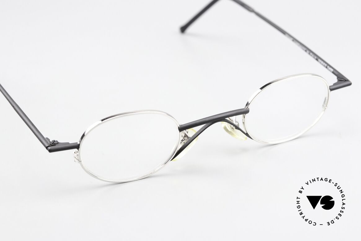 Christian Roth 2400 Small Oval 90's Eyewear, puristic & functional frame design: Bauhaus style, Made for Men and Women