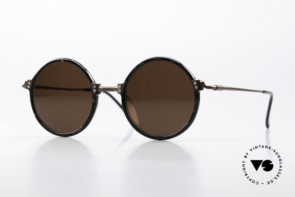 Jean Paul Gaultier 55-7261 Round 90's Designer Shades, round 90s designer sunglasses by J. Paul Gaultier, Made for Men and Women