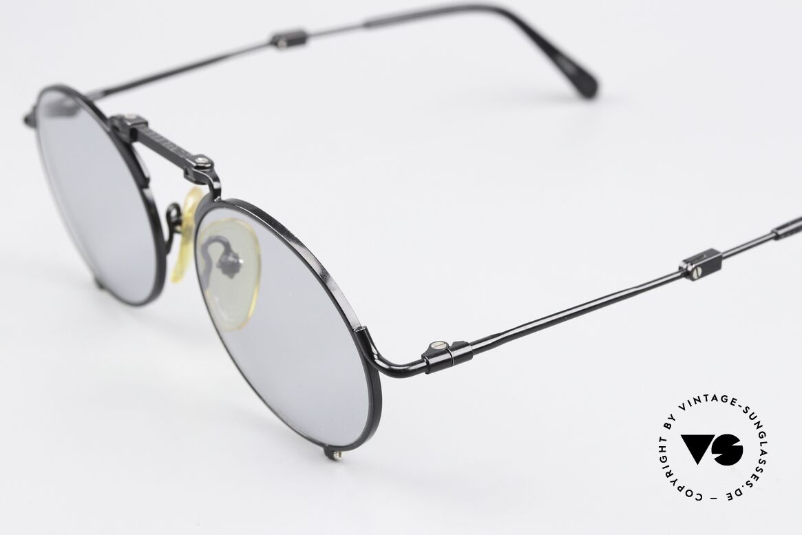 Jean Paul Gaultier 56-9171 90's Folding Sunglasses, light gray tinted lenses (also wearable at night), Made for Men and Women