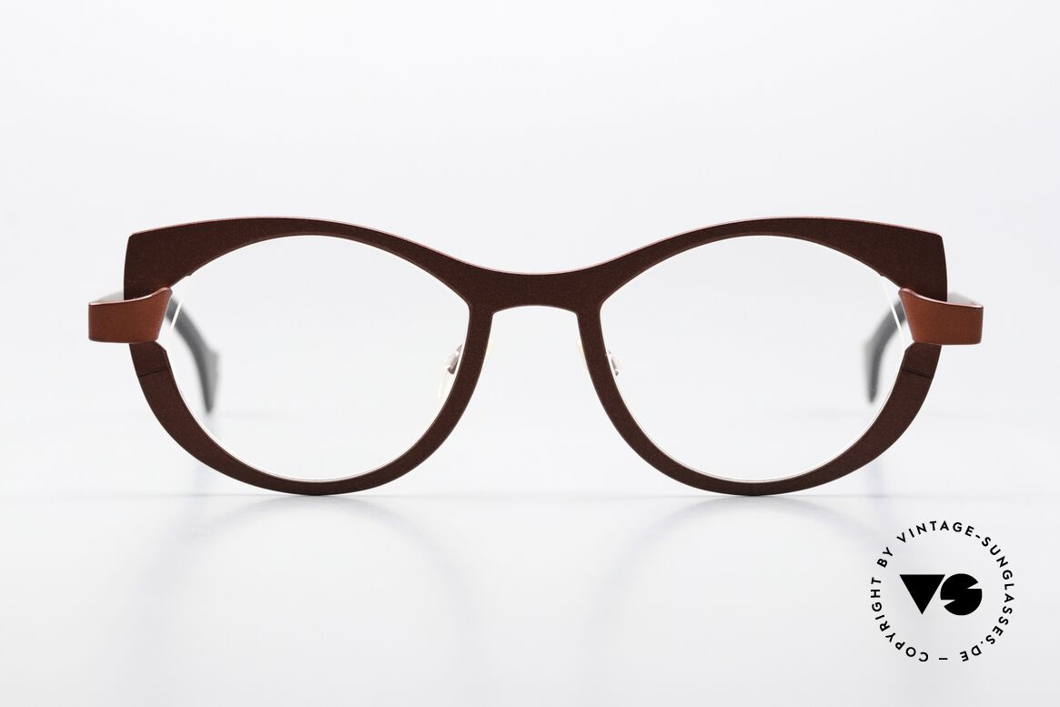Theo Belgium Plooi 2 Red Women's Eyeglasses, model Plooi2 in color 311 (wine red & fire red), Made for Women