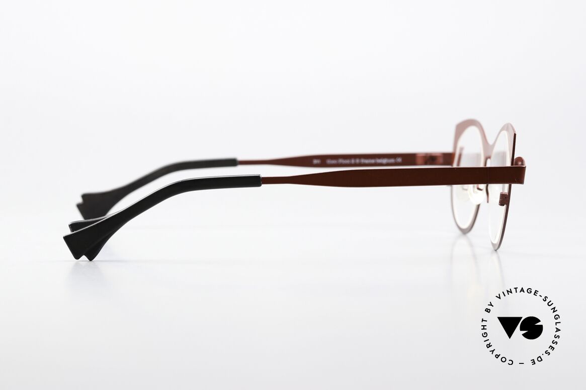 Theo Belgium Plooi 2 Red Women's Eyeglasses, Size: large, Made for Women