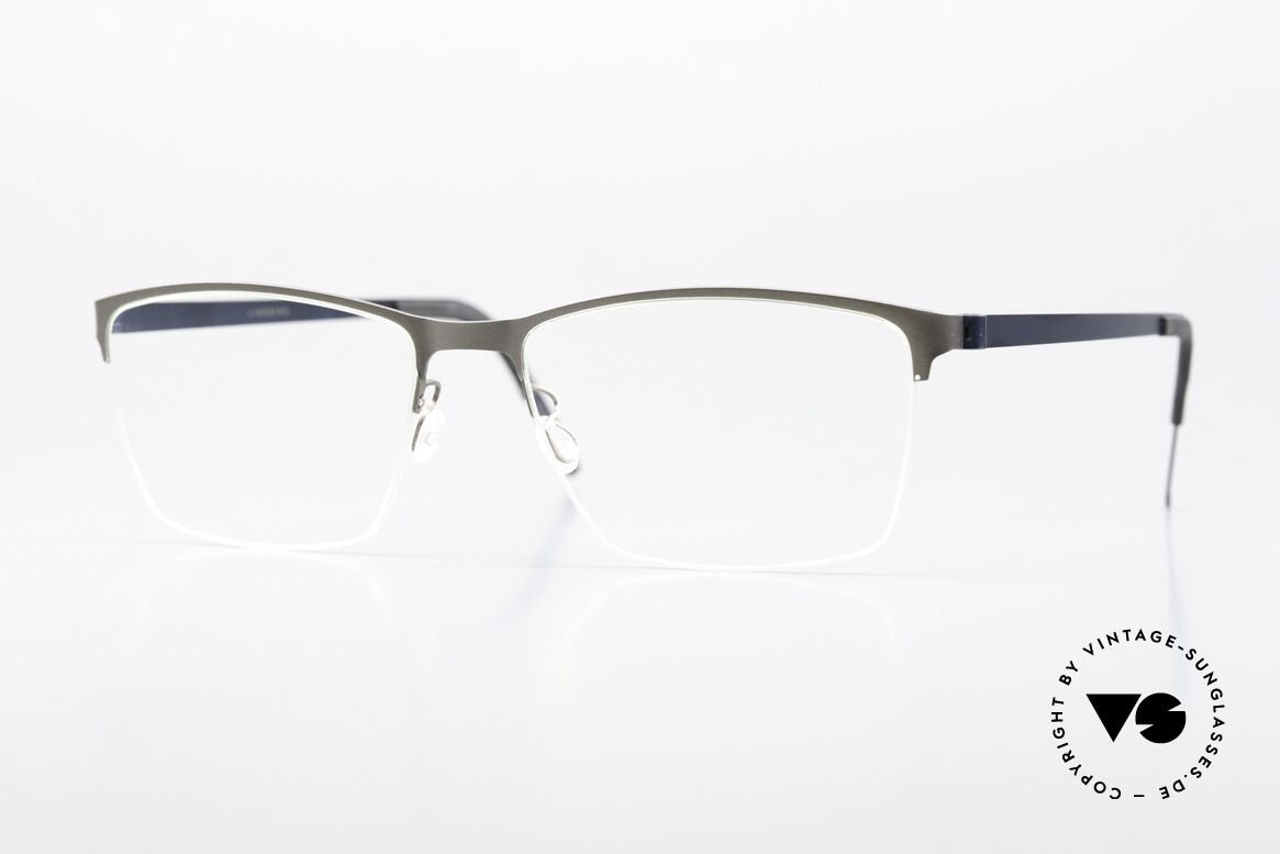 Lindberg 7405 Strip Titanium Square Men's Eyeglasses, Lindberg men's specs Strip Titanium series from 2018, Made for Men