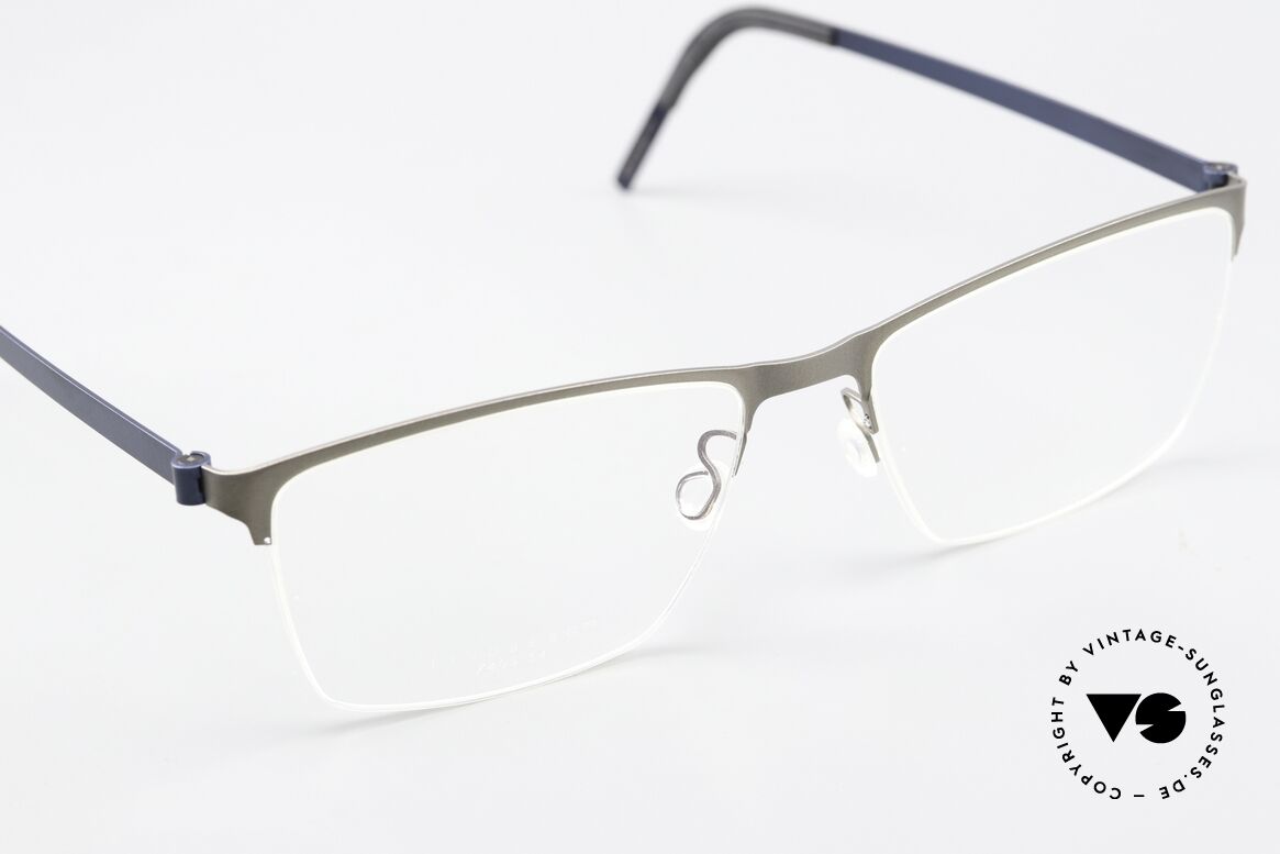 Lindberg 7405 Strip Titanium Square Men's Eyeglasses, unworn, new old stock with original case by Lindberg, Made for Men