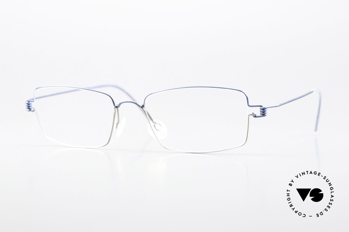 Lindberg Flemming Air Titan Rim Square Titanium Glasses, LINDBERG Air Titanium Rim eyeglasses in size 48-16, Made for Men and Women