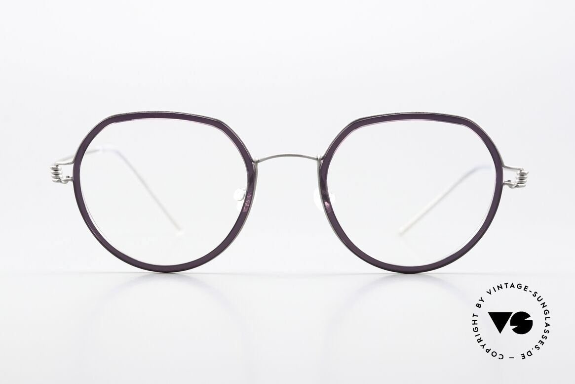 Lindberg Gillian Air Titan Rim Titanium and Dark Violet, mod. Gillian, in size 47-20, temple length 145, col. 10, Made for Women