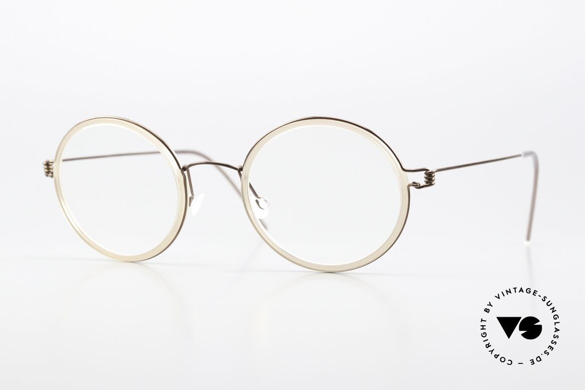 Lindberg Cameron 48 Air Titan Rim Round Eyewear Women Men, round LINDBERG glasses of the Air Titanium collection, Made for Men and Women