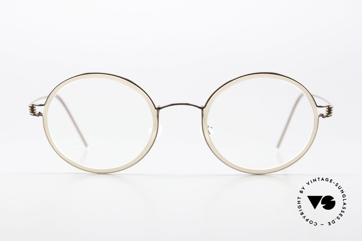 Lindberg Cameron 48 Air Titan Rim Round Eyewear Women Men, mod. Cameron, size 48-22, temple length 145, col. PU12, Made for Men and Women
