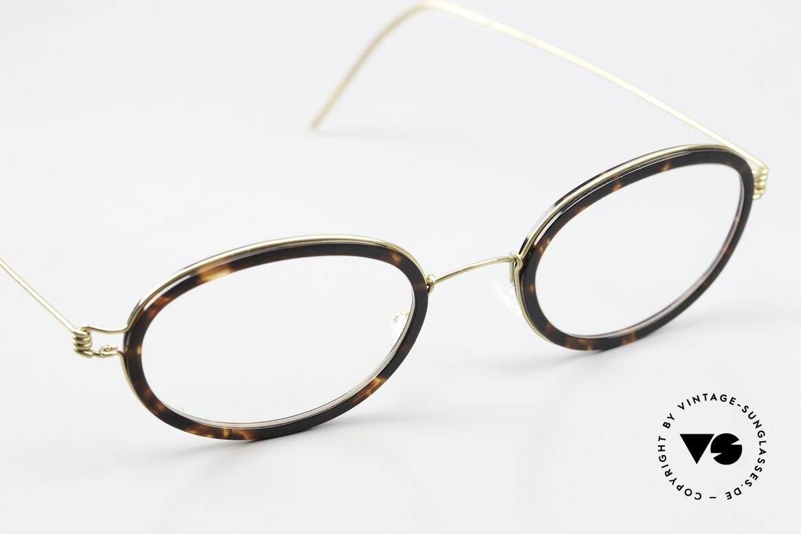 Lindberg Sammy Air Titan Rim Oval Eyeglasses Titanium, unworn, NOS, with original magnetic case by Lindberg, Made for Men and Women