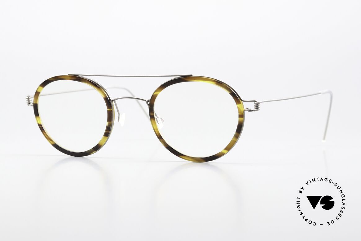 Lindberg Teitur 46 Air Titan Rim Striking Panto Frame Titan, PANTO glasses by Lindberg of the Air Titanium Series, Made for Men and Women