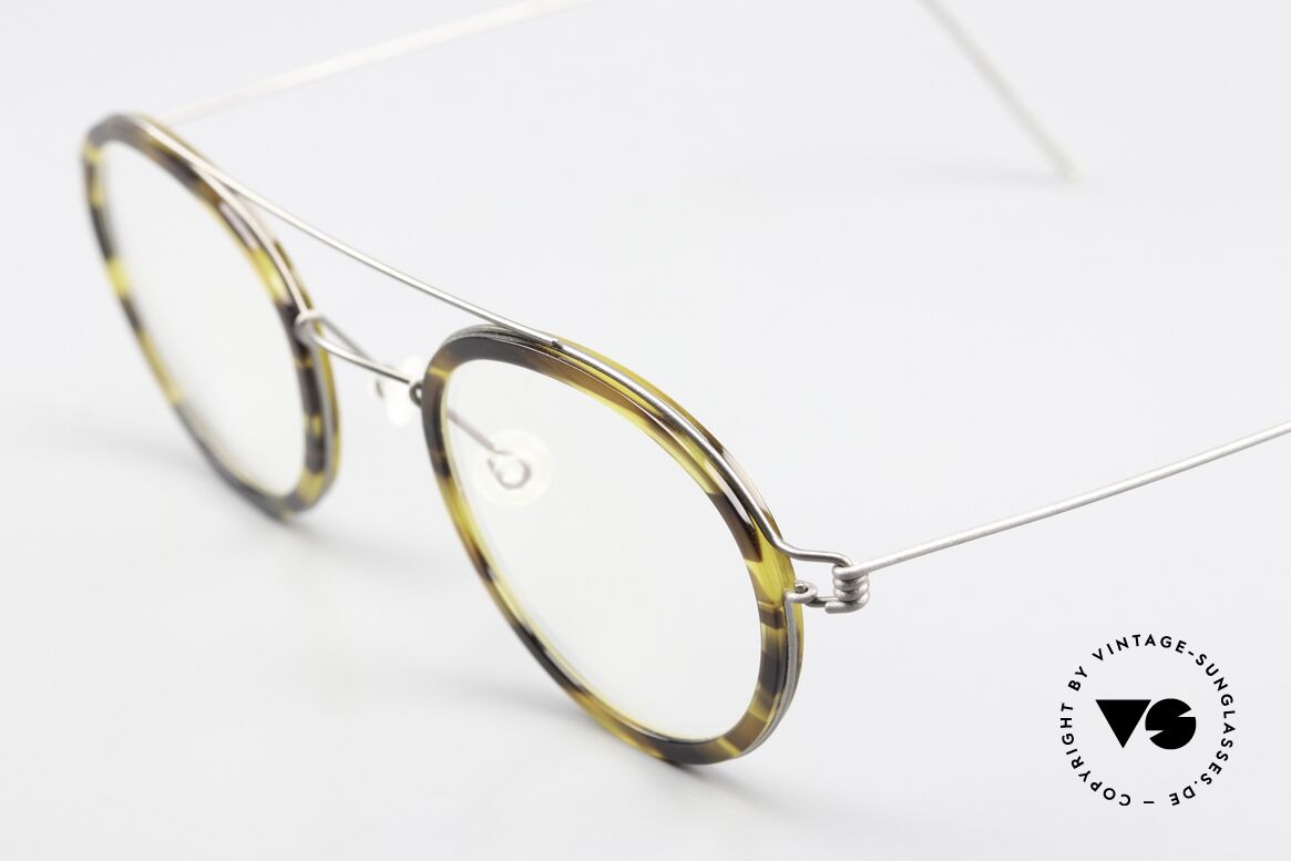 Lindberg Teitur 46 Air Titan Rim Striking Panto Frame Titan, striking refined Air Titan frame with Acetate inner rim, Made for Men and Women