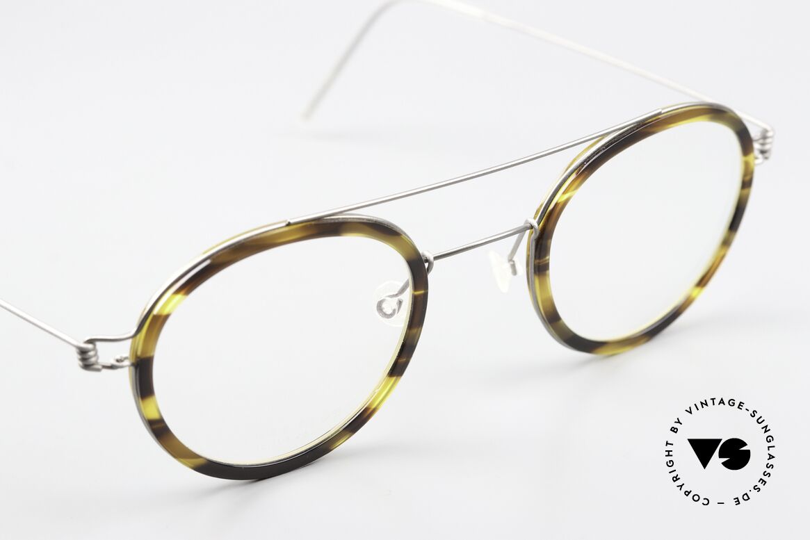 Lindberg Teitur 46 Air Titan Rim Striking Panto Frame Titan, unworn, NOS, with an original hard case by LINDBERG, Made for Men and Women