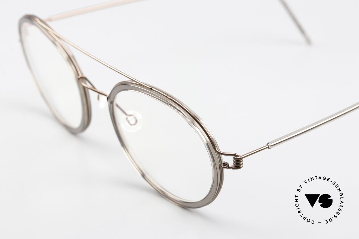 Lindberg Teitur 49 Air Titan Rim Lightweight Panto Round, striking refined Air Titan frame with Acetate inner rim, Made for Men and Women