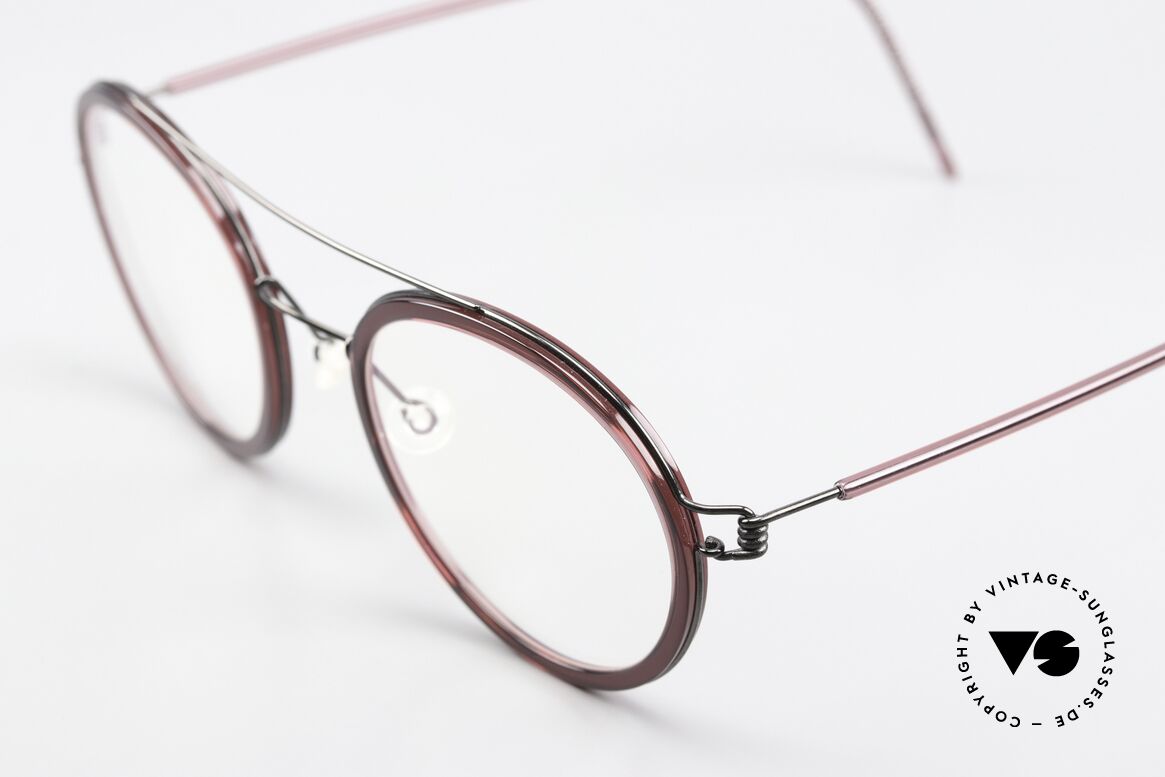 Lindberg Teitur 49 Air Titan Rim Award-Winning Eyewear, striking refined Air Titan frame with Acetate inner rim, Made for Men and Women