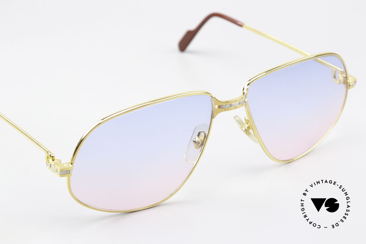 Cartier Panthere G.M. - XL Baby-Blue Pink Gradient Lens, 22ct gold-plated finish (like all vintage Cartier originals), Made for Men