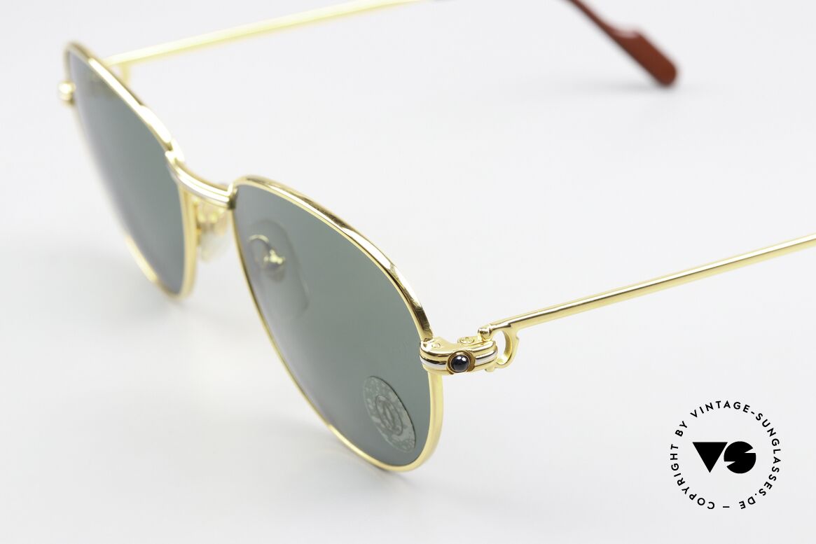 Cartier S Saphirs 0,94 ct - M With Real Sapphires Decor, in size 55/18, 130mm (untouched stock since 1988), Made for Women