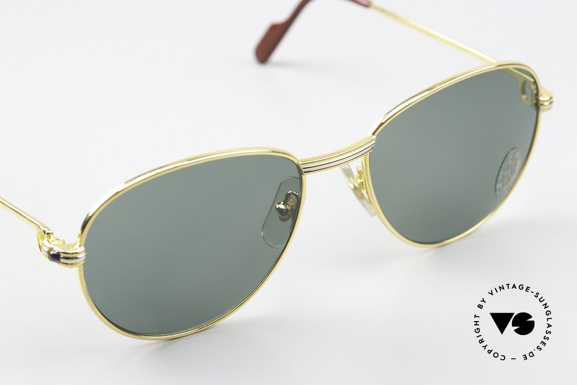 Cartier S Saphirs 0,94 ct - M With Real Sapphires Decor, original Cartier sun lenses with 100% UV protection, Made for Women