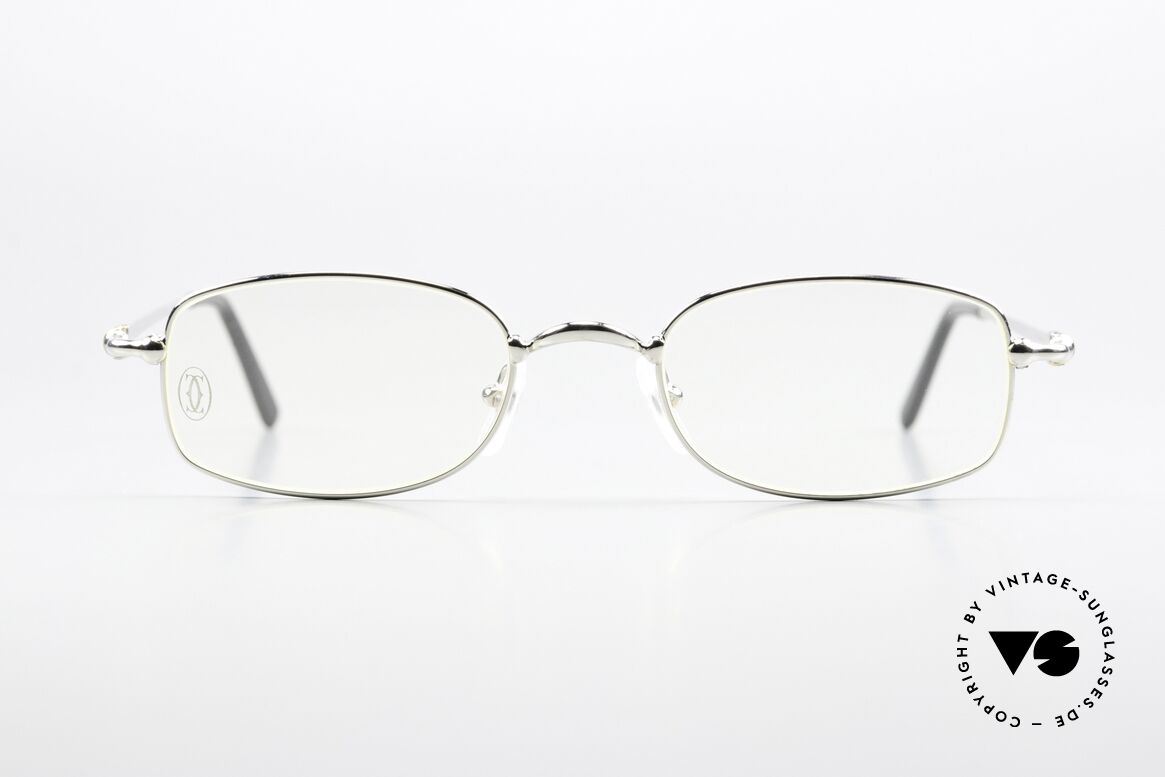 Cartier Sadir Platinum Thin Rim Series, model from the 'Thin Rim' series by Cartier (size 51/21), Made for Men and Women