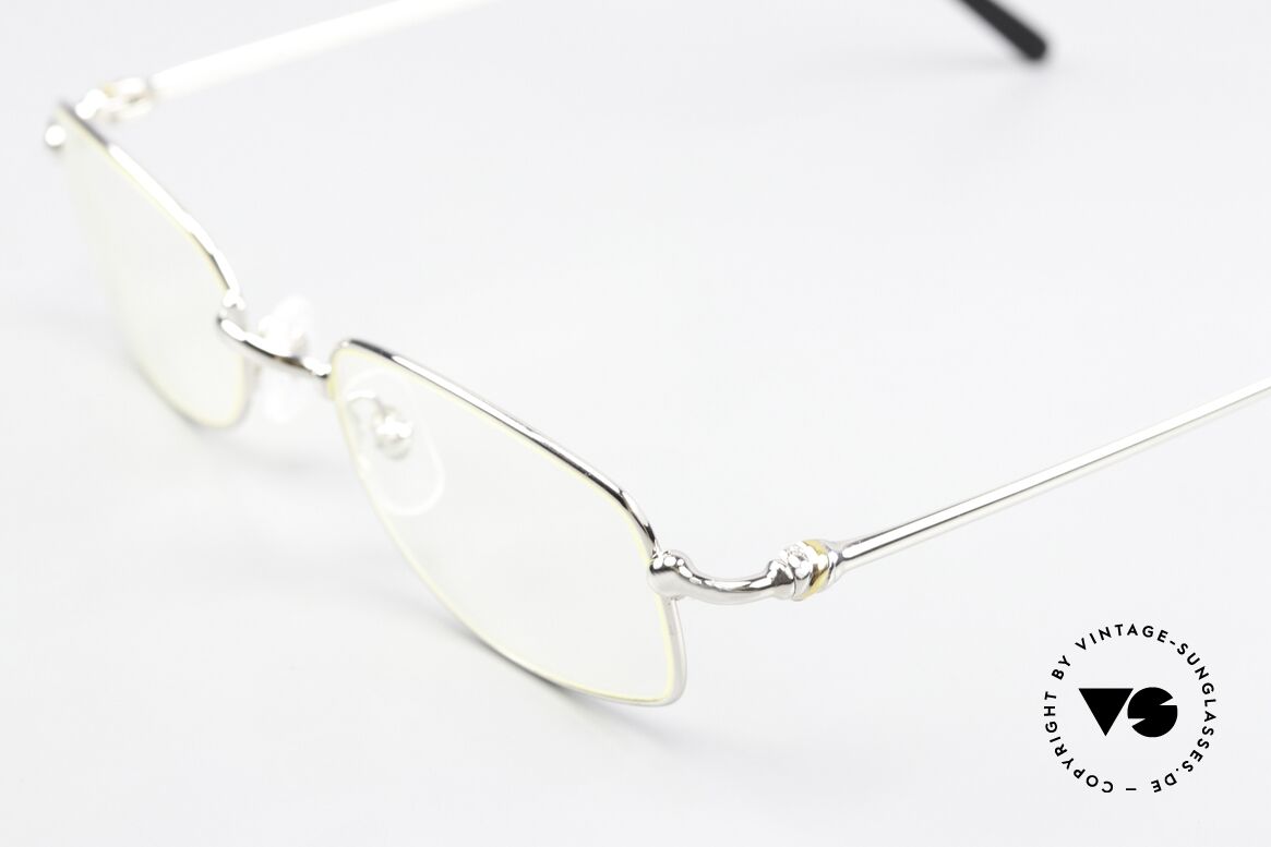 Cartier Sadir Platinum Thin Rim Series, unworn; lens heigth 32mm almost suitable for progressive, Made for Men and Women
