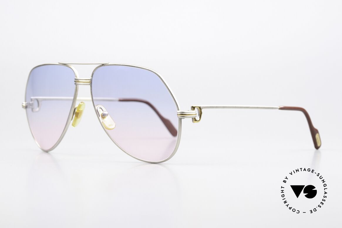 Cartier Vendome LC - L Baby-Blue Pink Gradient Lens, this pair (with L.Cartier decor) in LARGE size 62-14, 140, Made for Men