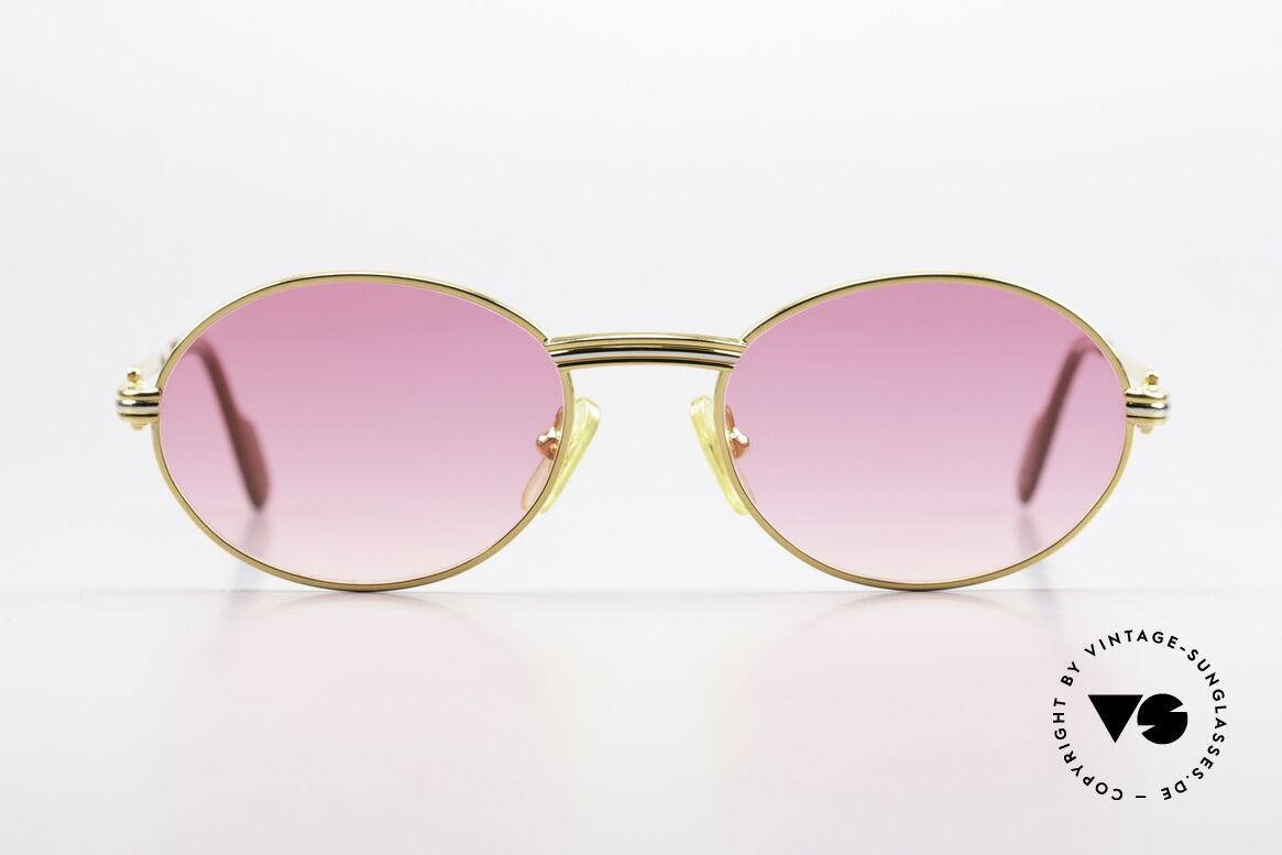 Cartier Saint Honore - S Pink Gradient Sun Lenses, precious and timeless design, in S size 49°18, 130, Made for Men and Women