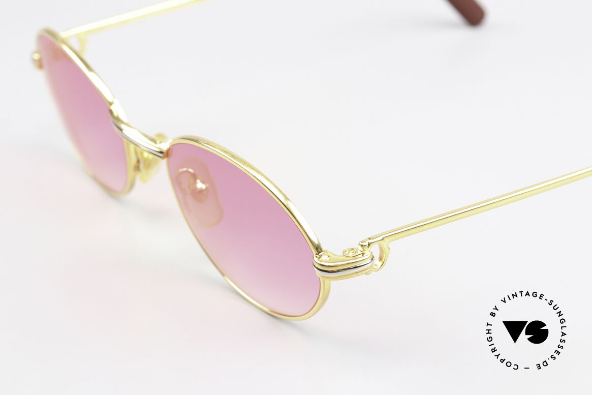 Cartier Saint Honore - S Pink Gradient Sun Lenses, 22ct gold-plated with new pink-gradient sun lenses, Made for Men and Women