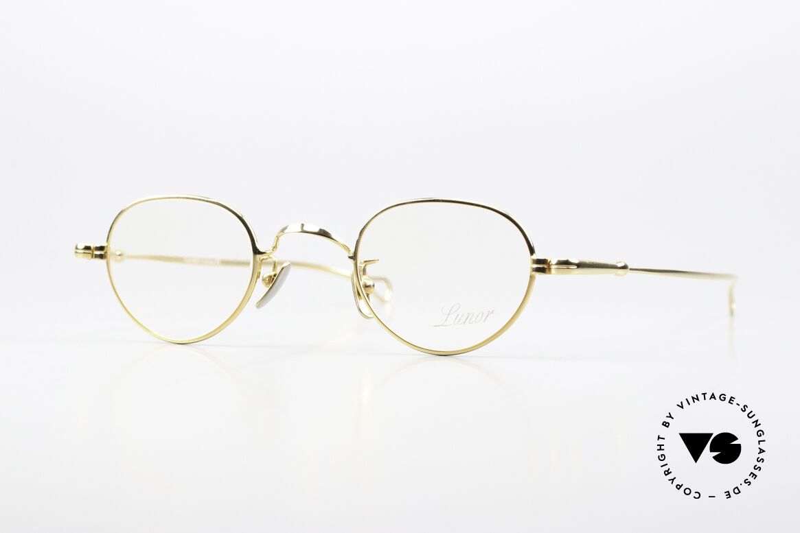 Lunor V 103 Timeless Frame Yellow Gold, LUNOR: honest craftsmanship with attention to details, Made for Men and Women