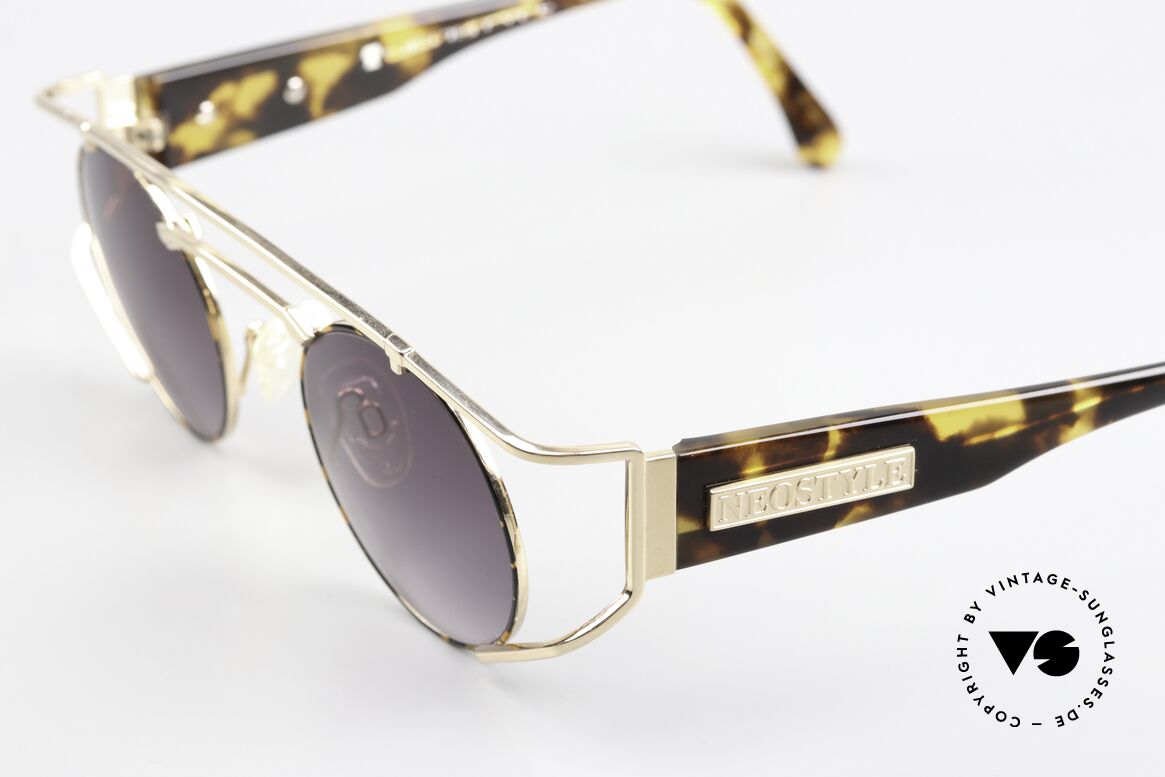 Neostyle Superstar 1 Steampunk Vintage Shades, metal parts are costly gold-plated (80's standard), Made for Men and Women