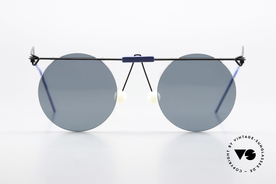 Kim Buck DK No Retro Vintage Sunglasses, spectacular frame construction - a true eye-catcher, Made for Men and Women