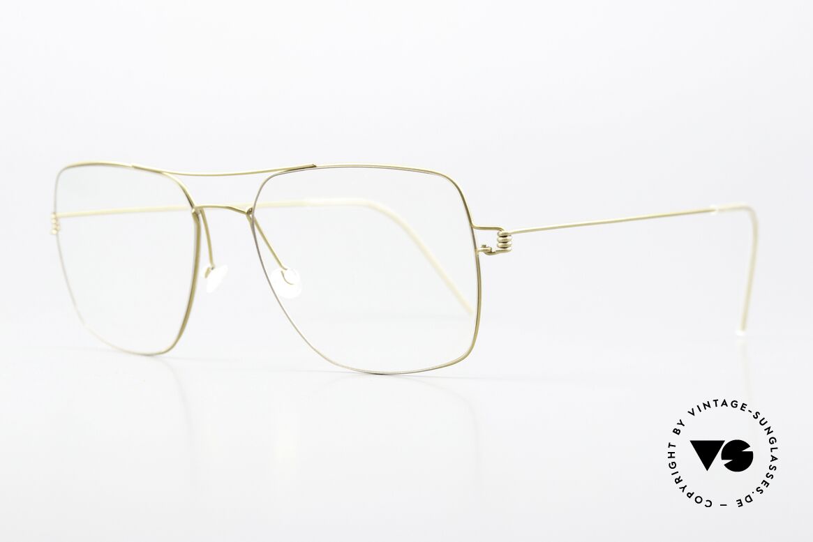 Lindberg Joshua Air Titan Rim Square Aviator Glasses, striking designer eyeglasses: "square aviator style"!, Made for Men