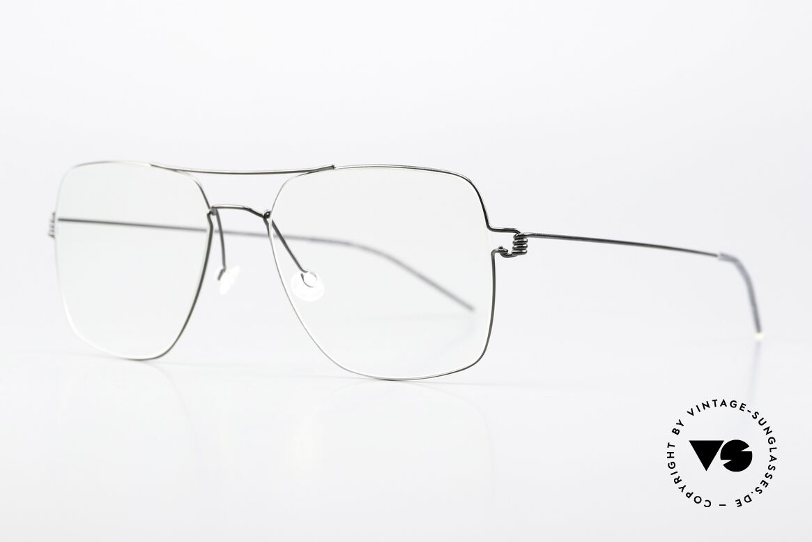 Lindberg Joshua Air Titan Rim Striking Men's Eyewear, striking designer eyeglasses: "square aviator style"!, Made for Men