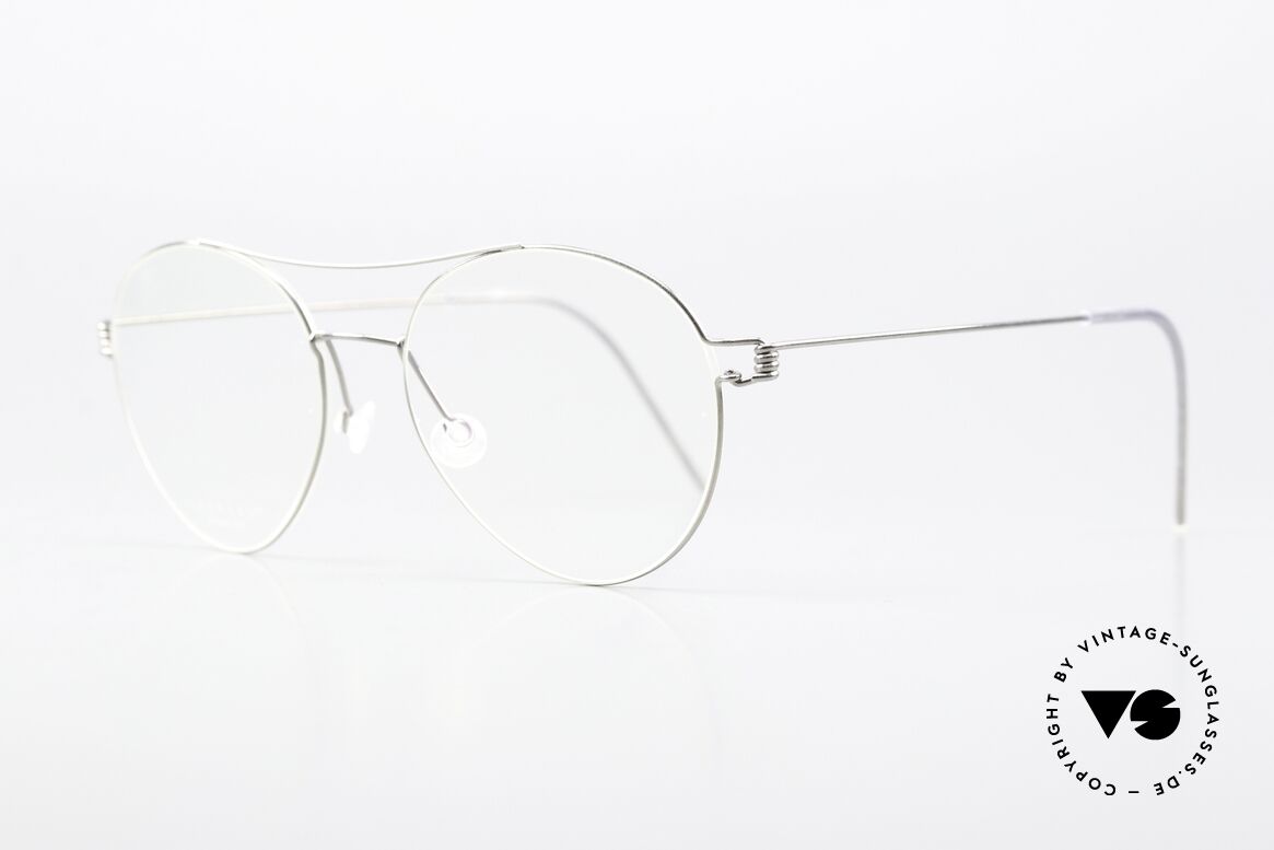 Lindberg Nomi 49 Air Titan Rim Feminine Aviator Design, simply timeless, stylish & innovative: grade 'vintage', Made for Women