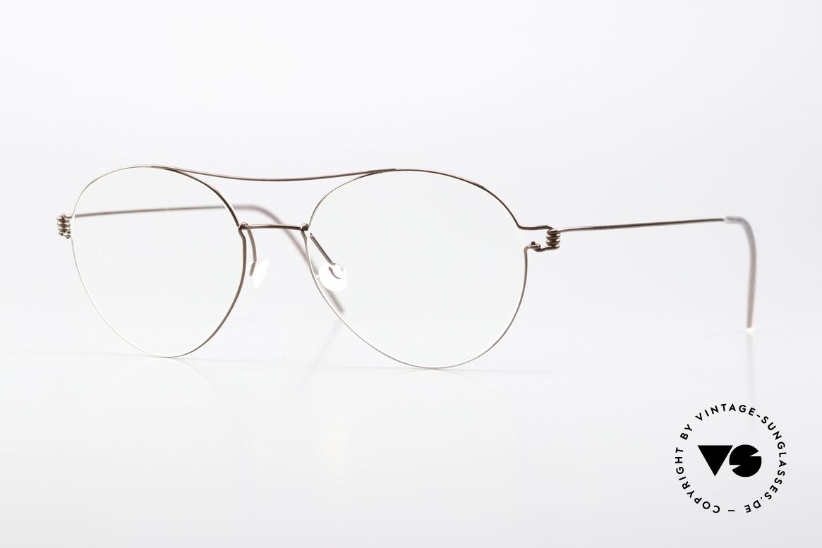 Lindberg Nomi 51 Air Titan Rim Feminine Aviator Frame, noble Lindberg Air Titanium Rim eyeglasses for ladies, Made for Women
