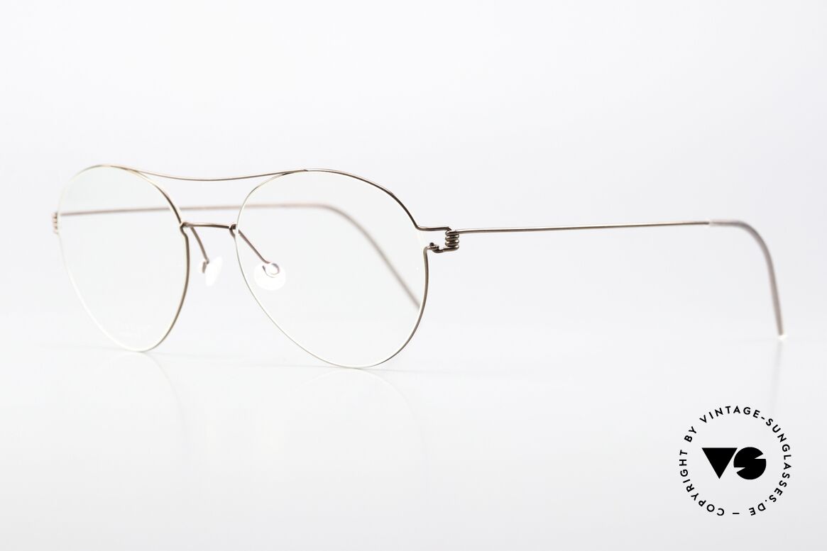 Lindberg Nomi 51 Air Titan Rim Feminine Aviator Frame, simply timeless, stylish & innovative: grade 'vintage', Made for Women